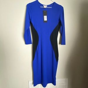 Yelete 3/4 sleeve midi dress